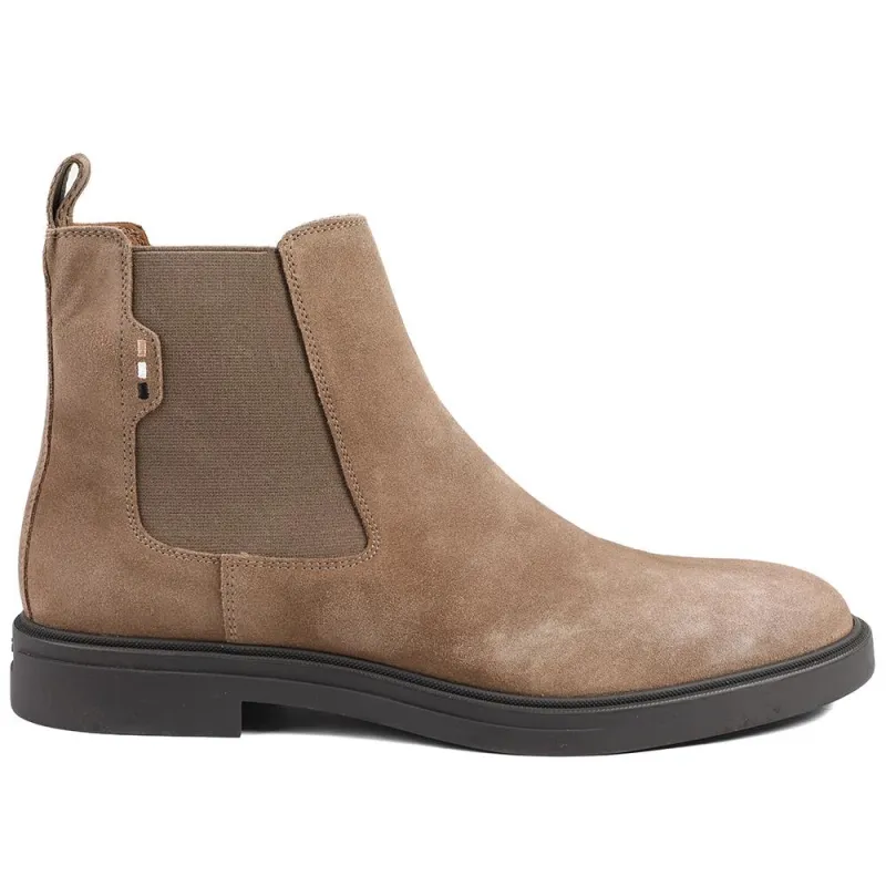 Hugo Boss Suede Leather Chelsea Boots - HUGO42505 / 327 812 - Tan sold by Jones Bootmaker