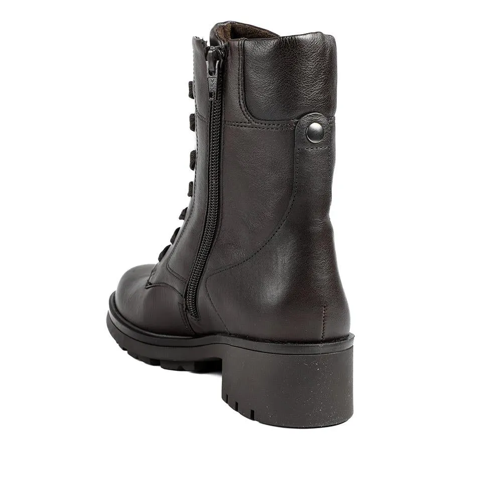 Gabor Wide Fit Leather Lace Up Ankle Boots - GAB42555 / 329 506 - Dark Brown sold by Jones Bootmaker product image thumbnail 3