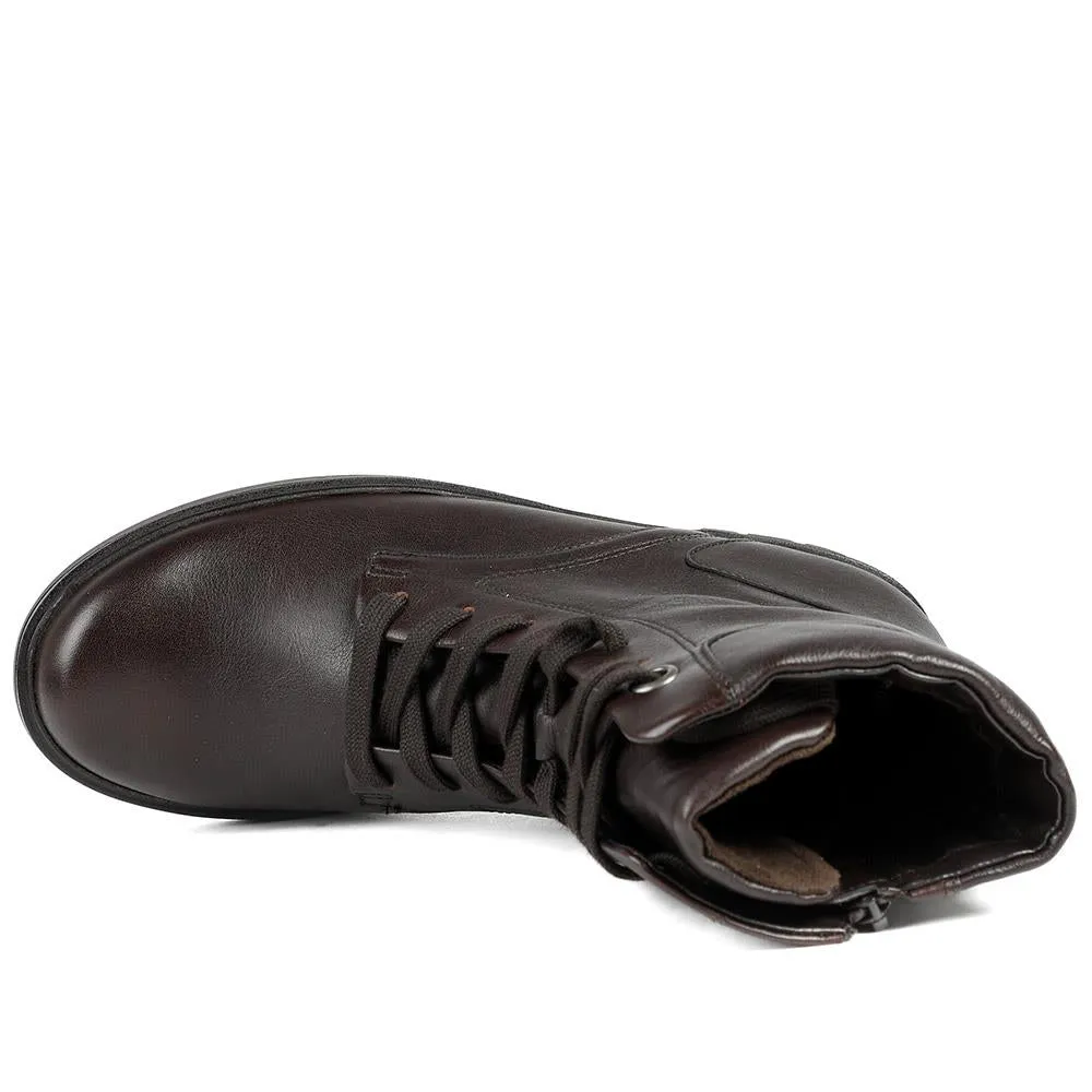 Gabor Wide Fit Leather Lace Up Ankle Boots - GAB42555 / 329 506 - Dark Brown sold by Jones Bootmaker product image thumbnail 4