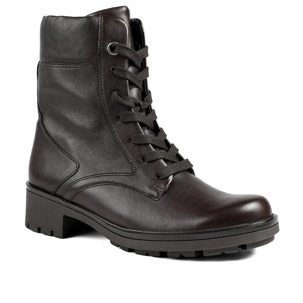 Gabor Wide Fit Leather Lace Up Ankle Boots - GAB42555 / 329 506 - Dark Brown sold by Jones Bootmaker product image thumbnail 2