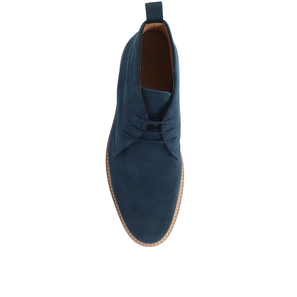 DeaconSpring Leather Chukka Boots - DEACONSPRING / 324 977 - Light Blue Suede sold by Jones Bootmaker product image thumbnail 5