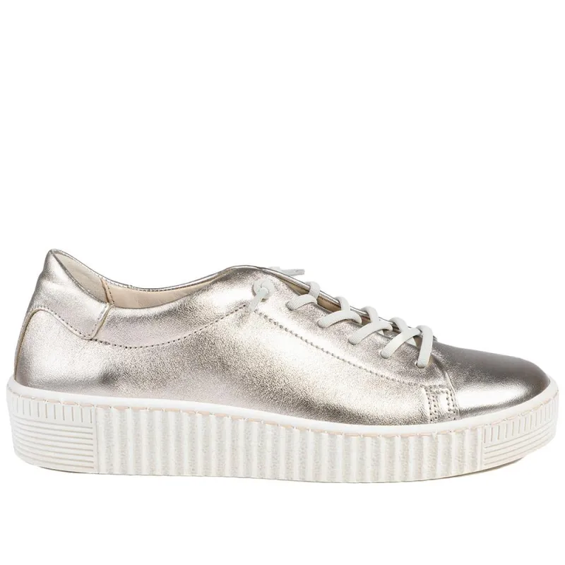 Gabor Casual Leather Lace Up Trainers - GAB43002 / 328 668 sold by Jones Bootmaker