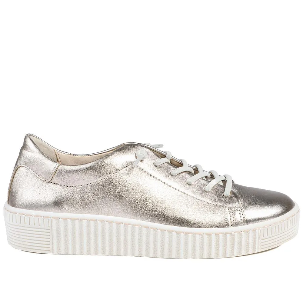 Gabor Casual Leather Lace Up Trainers - GAB43002 / 328 668 sold by Jones Bootmaker