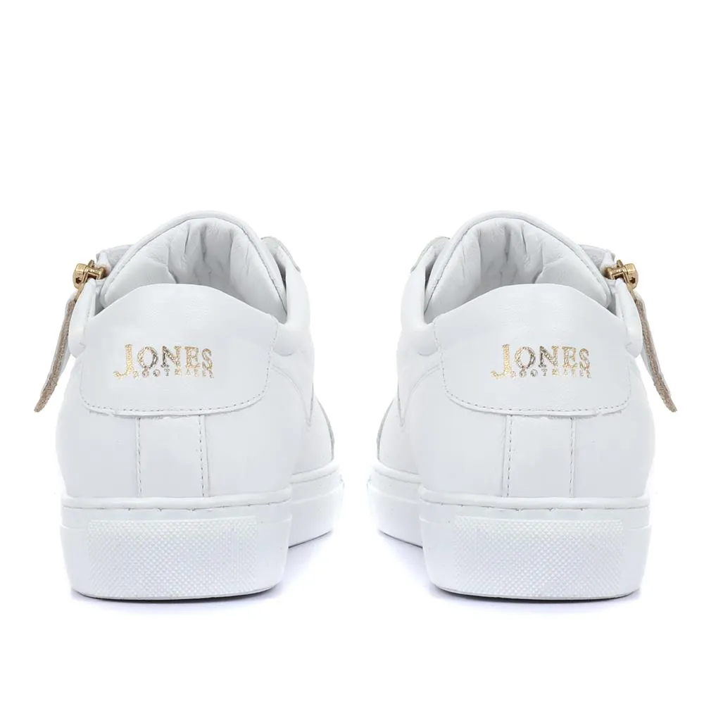 Padova Leather Lace-Up Trainers - PADOVA / 320 235 - White sold by Jones Bootmaker product image thumbnail 5