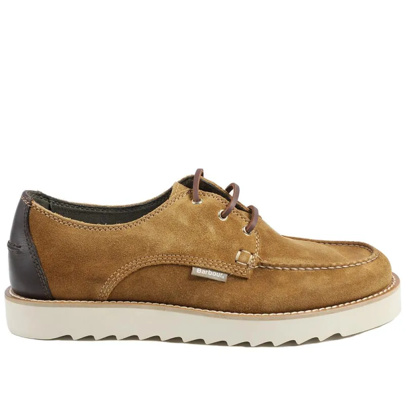 Lace Fastening Leather Casual Shoes - BARBR43501 / 328 742 - Cognac Suede sold by Jones Bootmaker