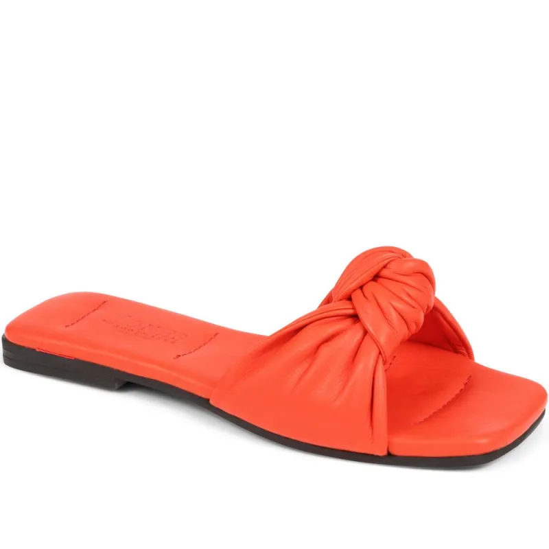 Madelena Slip-On Mules - MADELENA / 324 027 - Red made by Jones Bootmaker