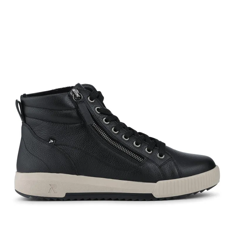 Rieker Leather Zipped Hi Top Trainers - RKR42546 / 328 186 made by Jones Bootmaker