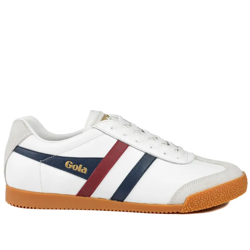 Gola Classics Men's Harrier Leather Trainers - JAC43508 / 328 795 - White Multi made by Gola