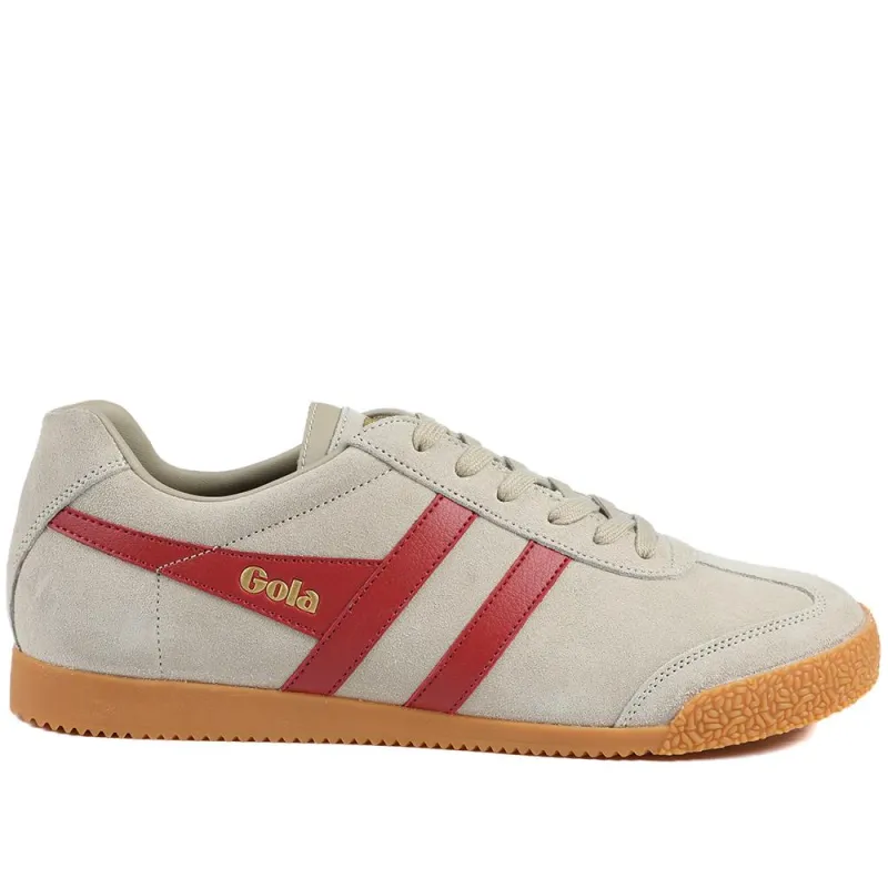 Gola Classics Men's Harrier Suede Trainers - JAC43509 / 328 801 - Beige-Burgundy made by Gola