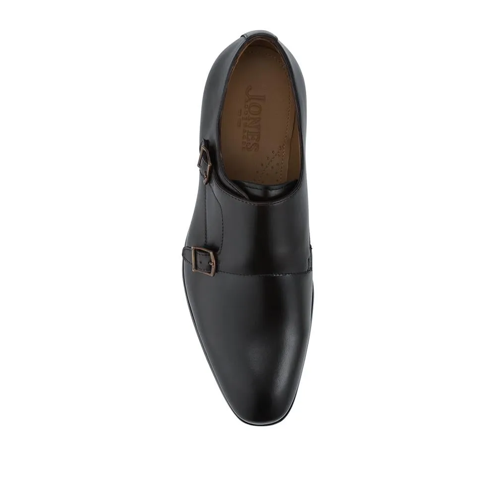 Naveen Smart Leather Monk Strap Shoes - NAVEEN / 328 714 - Dark Brown sold by Jones Bootmaker product image thumbnail 4
