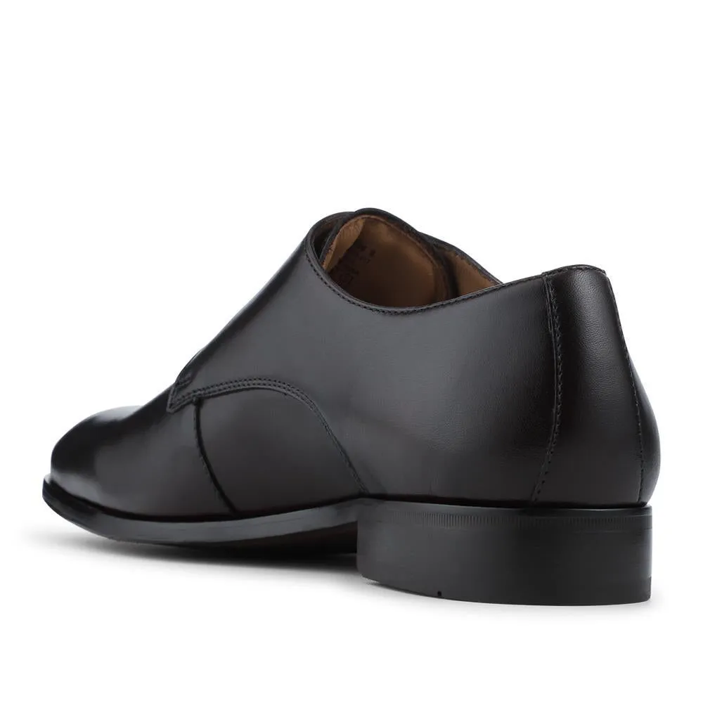 Naveen Smart Leather Monk Strap Shoes - NAVEEN / 328 714 - Dark Brown sold by Jones Bootmaker product image thumbnail 3