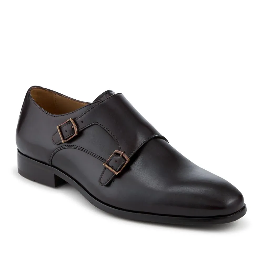 Naveen Smart Leather Monk Strap Shoes - NAVEEN / 328 714 - Dark Brown sold by Jones Bootmaker product image thumbnail 2