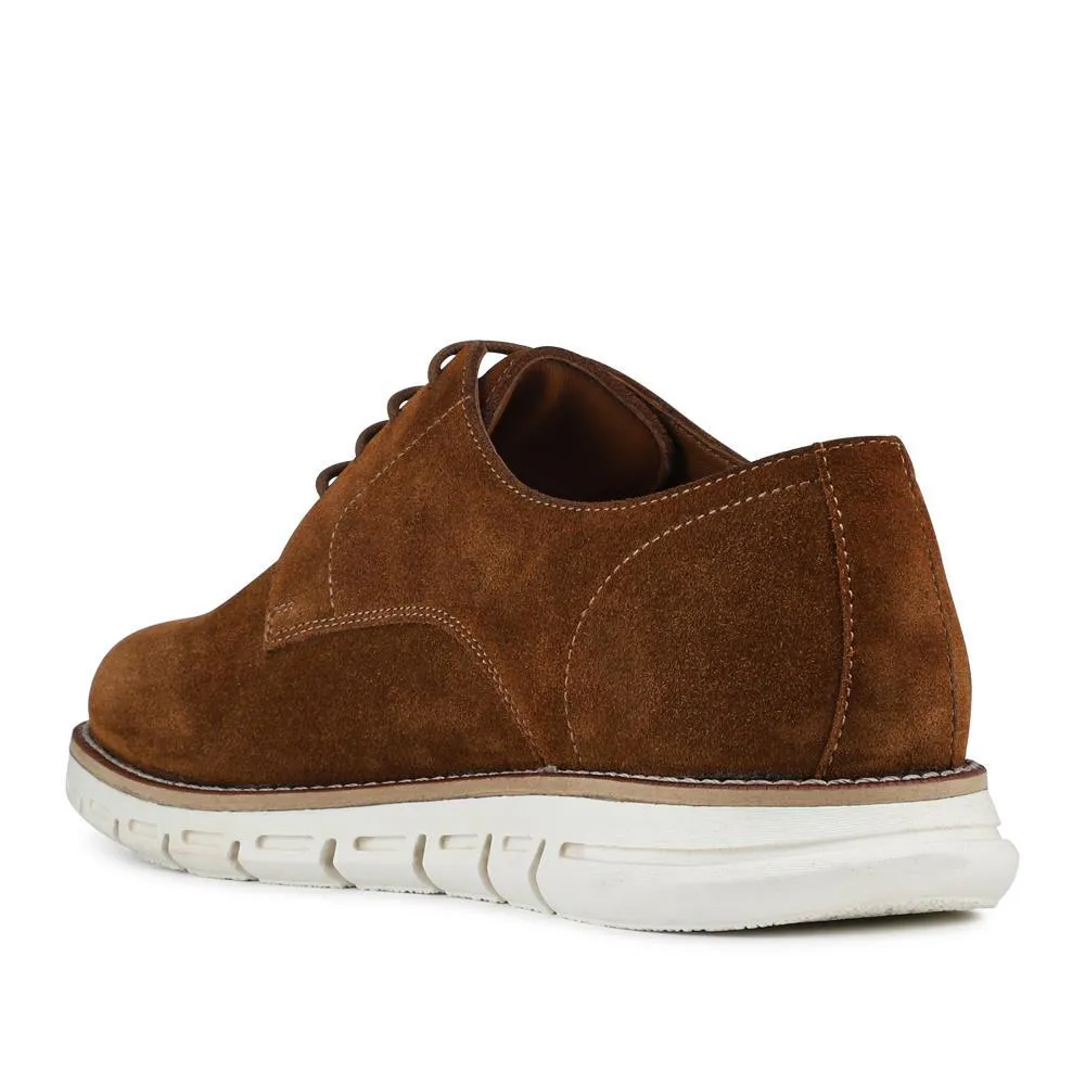 Longtown Leather Lace Up Cushioning Shoes - LONGTOWN / 328 825 - Tan Suede sold by Jones Bootmaker product image thumbnail 3