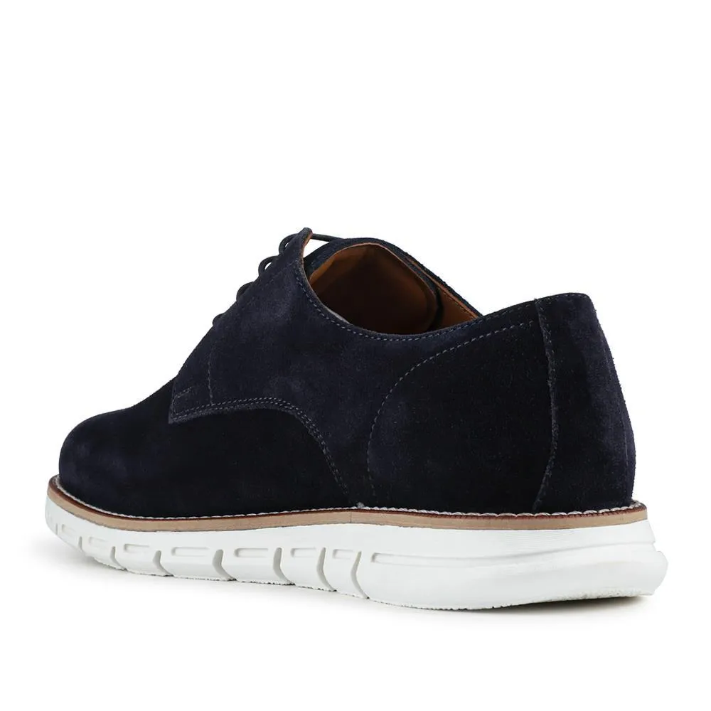 Longtown Leather Lace Up Cushioning Shoes - LONGTOWN / 328 825 - Navy Suede sold by Jones Bootmaker product image thumbnail 3