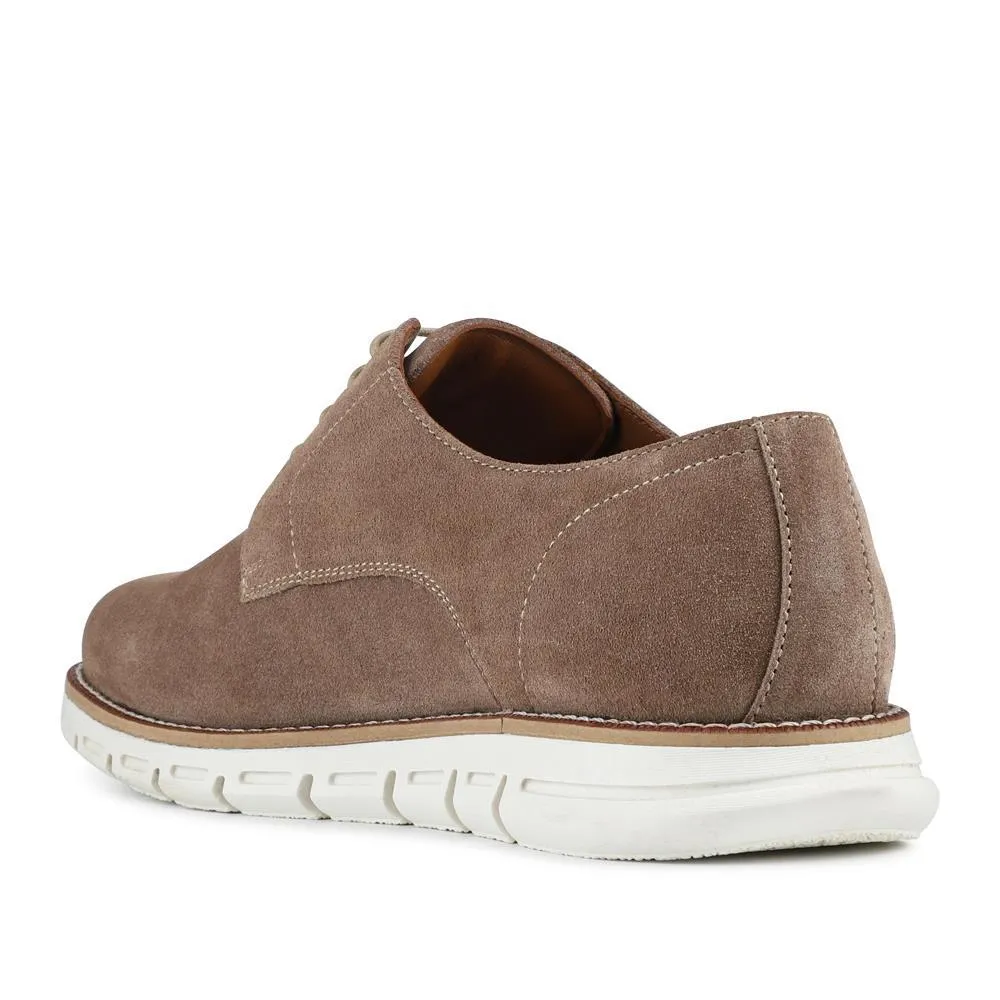 Longtown Leather Lace Up Cushioning Shoes - LONGTOWN / 328 825 - Sand Suede sold by Jones Bootmaker product image thumbnail 3