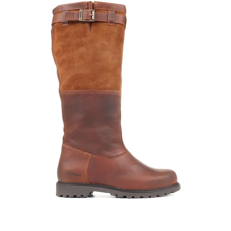 Acorn Long Leather Boots - BARBR34513 / 320 312 - Brown made by Barbour