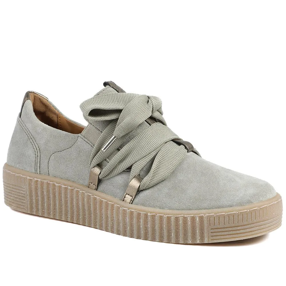 Waltz Gabor Lace-Up Trainers - GAB33506 / 319 497 - Beige sold by Jones Bootmaker product image thumbnail 2