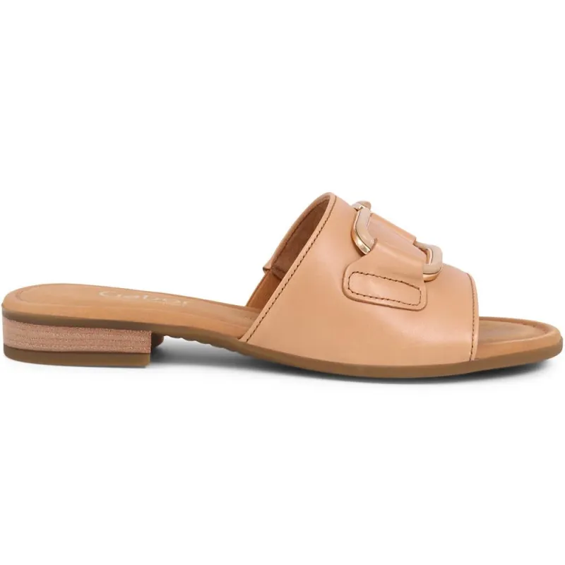 Flora Mule Sandals - GAB39512 / 325 065 - Tan made by Jones Bootmaker