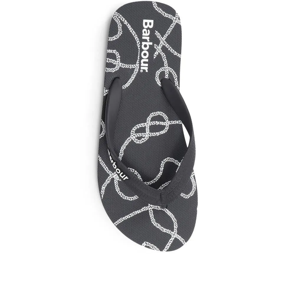 Rope Print Toe Post - BARBR29507 / 315 707 - Navy sold by Jones Bootmaker product image thumbnail 5