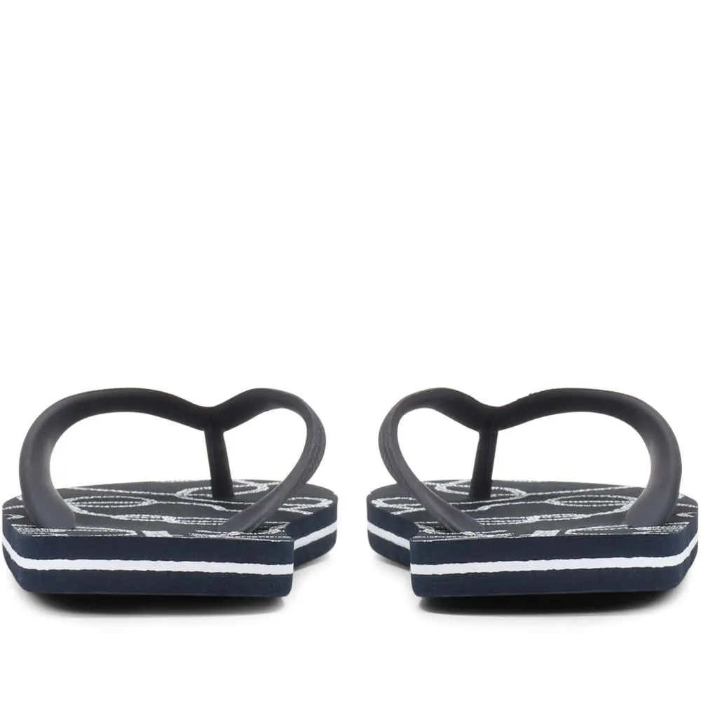 Rope Print Toe Post - BARBR29507 / 315 707 - Navy sold by Jones Bootmaker product image thumbnail 4