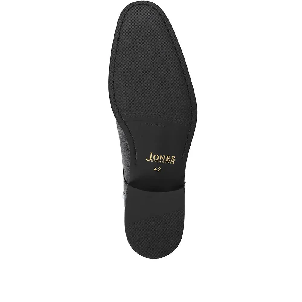 Deer Leather Derby Shoe - CORRE30502 / 317 097 - Black sold by Jones Bootmaker product image thumbnail 4