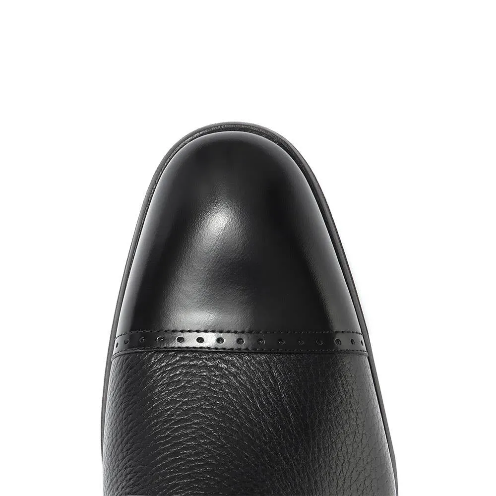 Deer Leather Derby Shoe - CORRE30502 / 317 097 - Black sold by Jones Bootmaker product image thumbnail 5