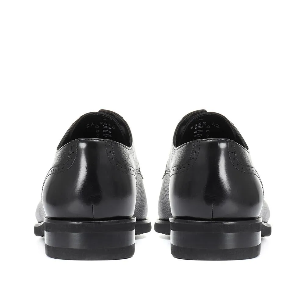 Deer Leather Derby Shoe - CORRE30502 / 317 097 - Black sold by Jones Bootmaker product image thumbnail 3