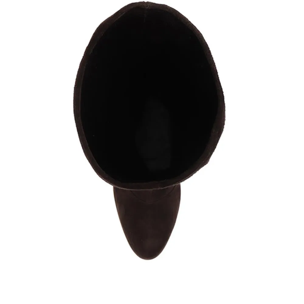 Sappho Heeled Suede Knee Boots - KARMI31519 / 318 153 - Brown Suede sold by Jones Bootmaker product image thumbnail 4