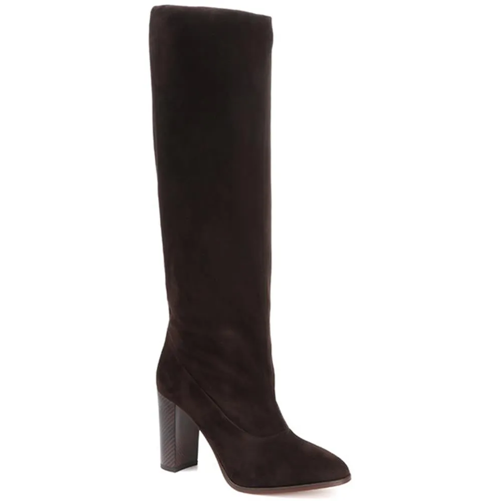 Sappho Heeled Suede Knee Boots - KARMI31519 / 318 153 - Brown Suede sold by Jones Bootmaker product image thumbnail 2
