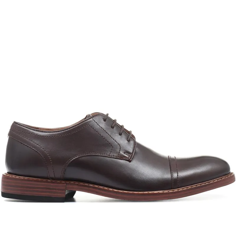 Fergus Leather Derby Shoe - FERGUS / 318 228 - Brown made by Jones Bootmaker