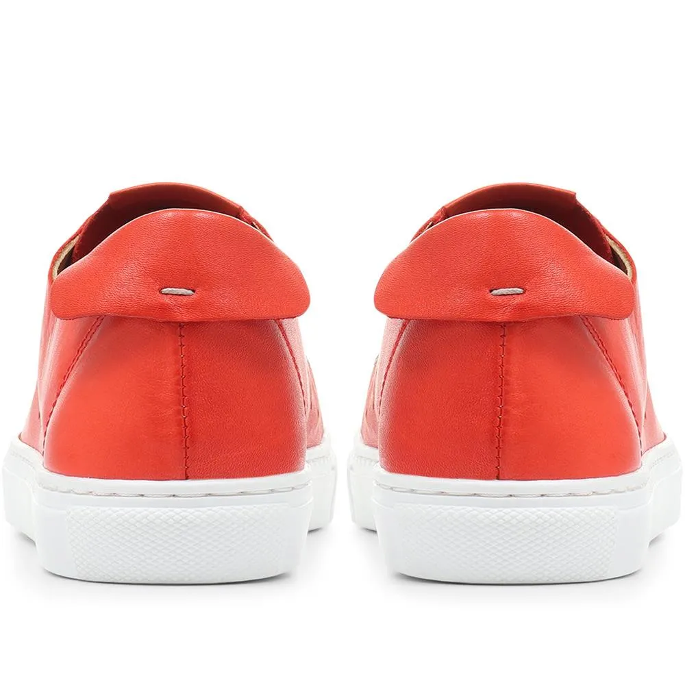 Farrah Leather Lace-Up Trainer - FARRAH / 318 523 - Red sold by Jones Bootmaker product image thumbnail 3