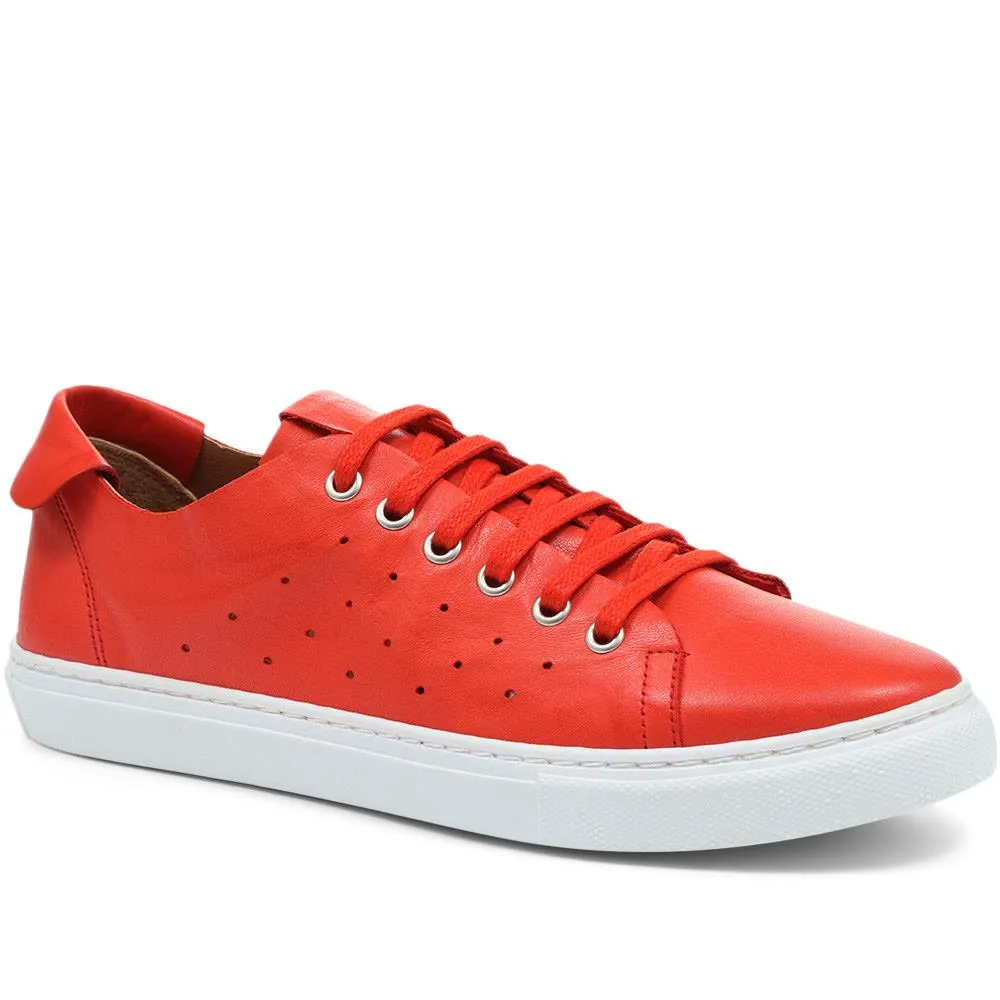 Farrah Leather Lace-Up Trainer - FARRAH / 318 523 - Red sold by Jones Bootmaker product image thumbnail 2