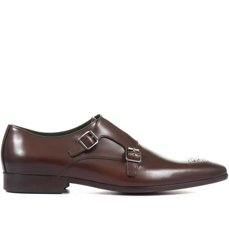 Morden Leather Monk Shoe - MORDEN / 319 195 sold by Jones Bootmaker