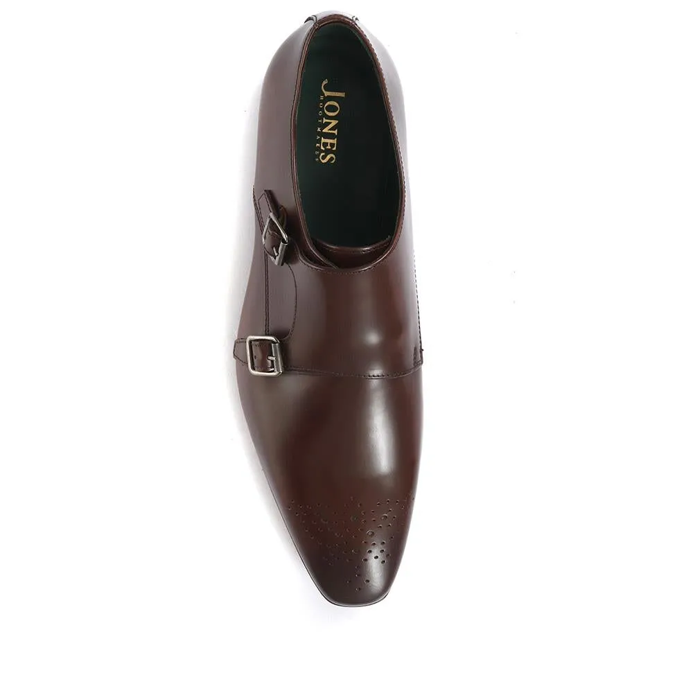 Morden Leather Monk Shoe - MORDEN / 319 195 - Mahogany sold by Jones Bootmaker product image thumbnail 4