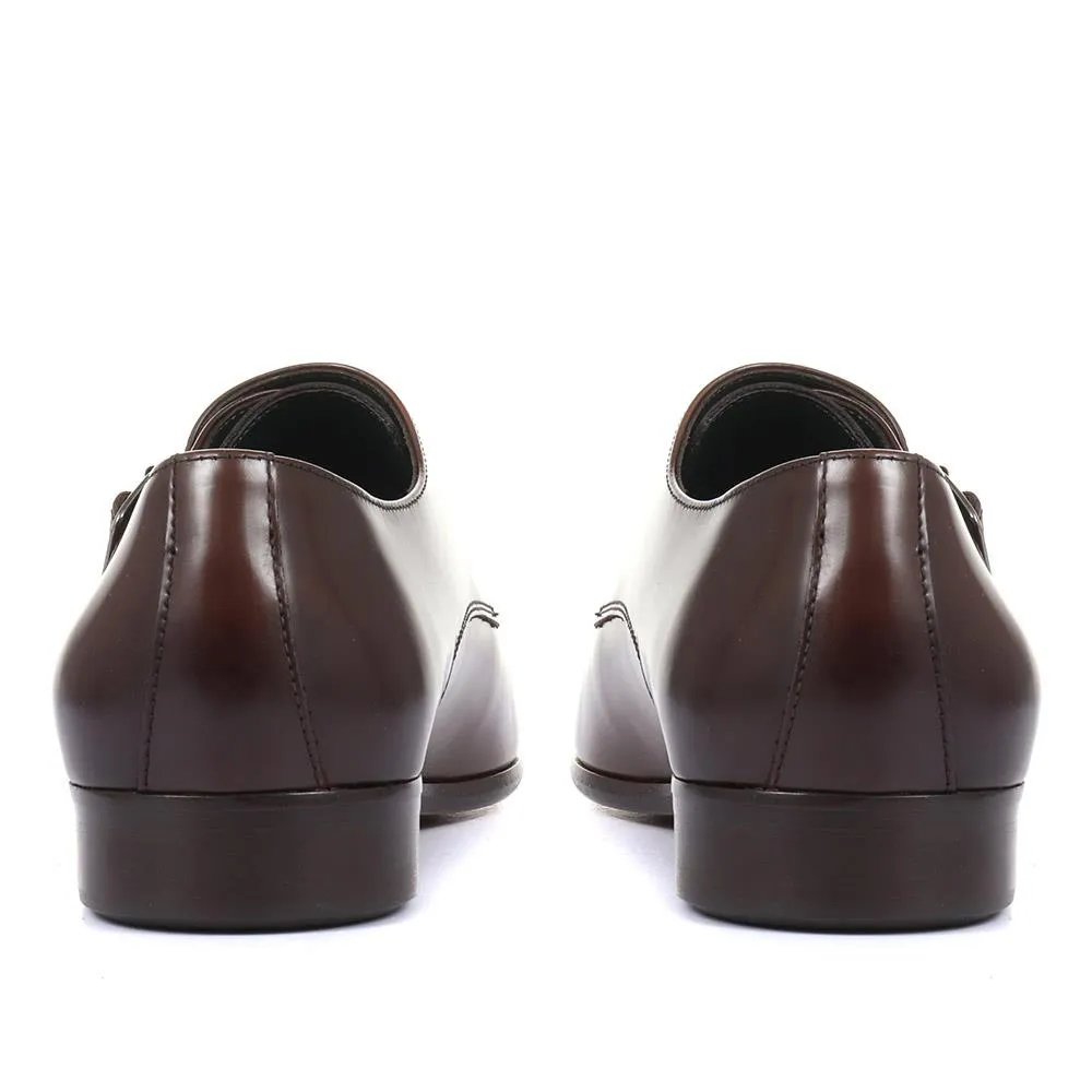 Morden Leather Monk Shoe - MORDEN / 319 195 - Mahogany sold by Jones Bootmaker product image thumbnail 3