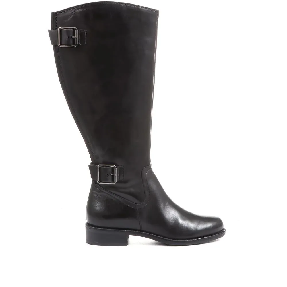 Carrara Wide Calf Fit Boots - CARRARAL / 321 024 - Black sold by Jones Bootmaker