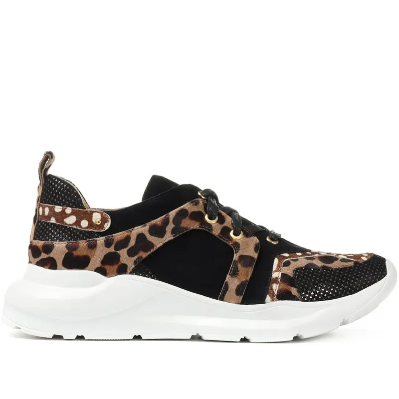 Daisy-Mae Leather Lace-Up Trainer - DAISY-MAE / 318 099 made by Jones Bootmaker