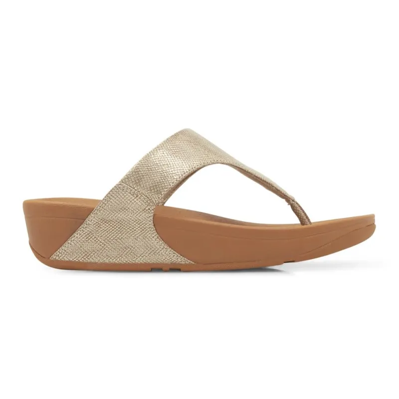 Lulu Toe Thong Sandals - FITF27500 / 313 369 - Gold made by Fitflop