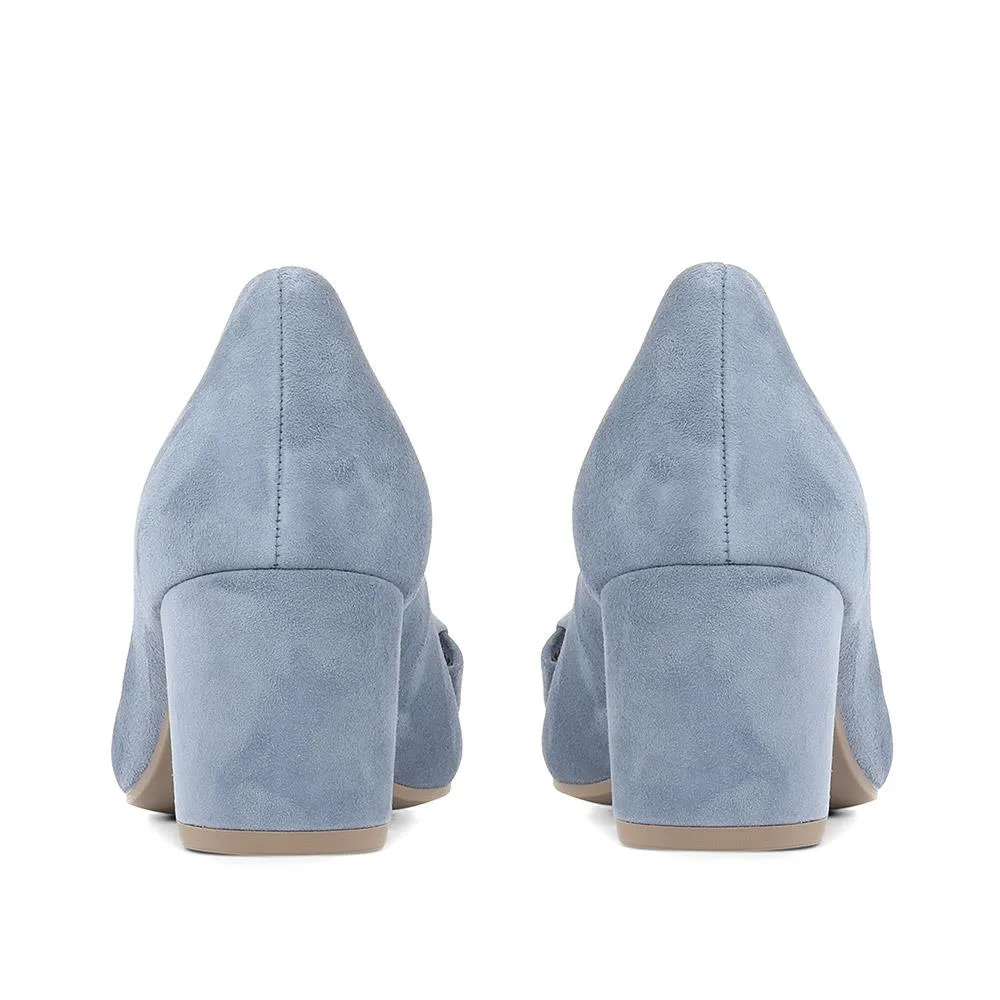 Kesh Suede Court Shoes - GAB35519 / 321 577 - Blue sold by Jones Bootmaker product image thumbnail 3