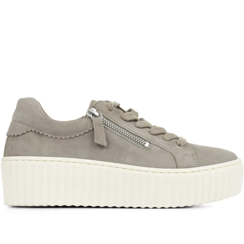 Dolly Leather Platform Trainers - GAB35502 / 321 585 made by Jones Bootmaker