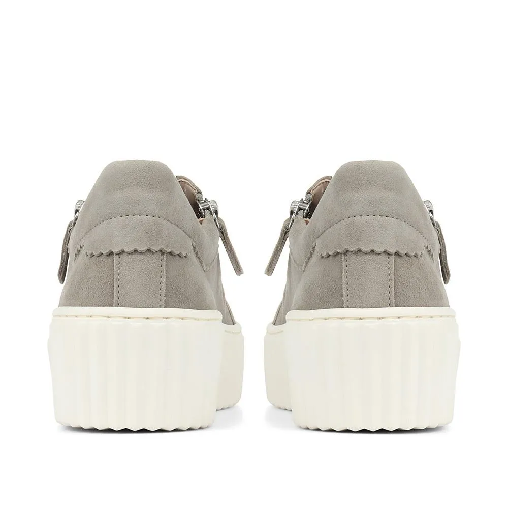 Dolly Leather Platform Trainers - GAB35502 / 321 585 - Taupe sold by Jones Bootmaker product image thumbnail 3