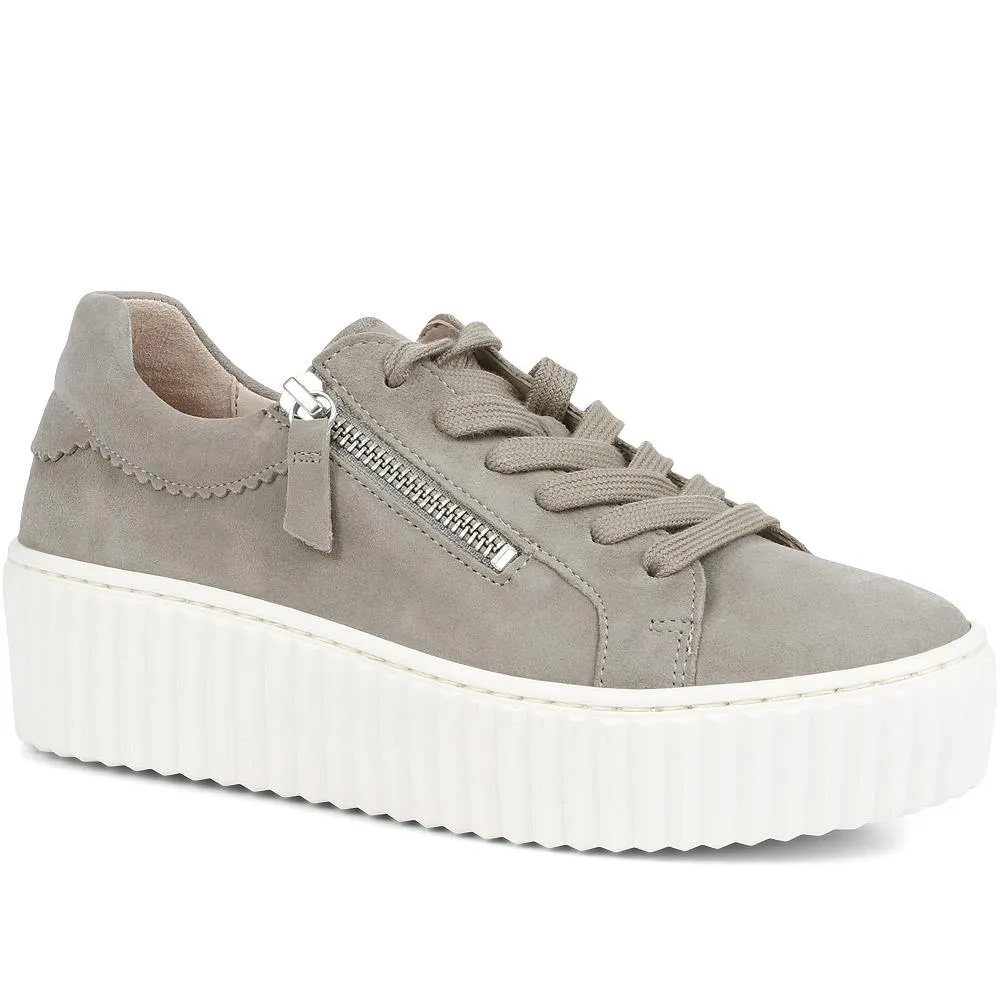 Dolly Leather Platform Trainers - GAB35502 / 321 585 - Taupe sold by Jones Bootmaker product image thumbnail 2
