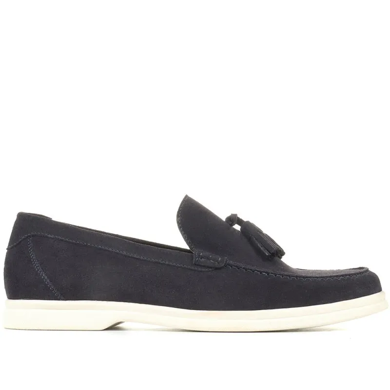 Quin Suede Tassel Loafers - QUIN / 321 689 made by Jones Bootmaker