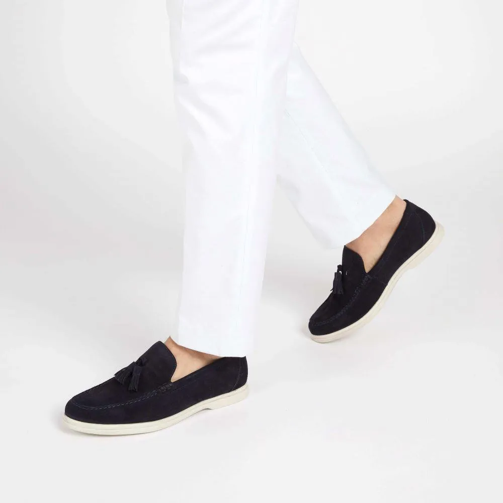 Quin Suede Tassel Loafers - QUIN / 321 689 - Navy Suede sold by Jones Bootmaker product image thumbnail 5