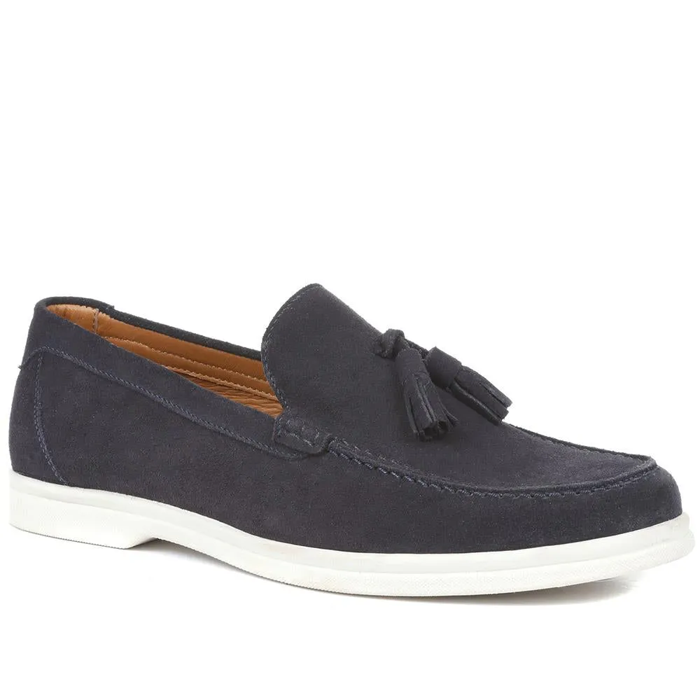 Quin Suede Tassel Loafers - QUIN / 321 689 - Navy Suede sold by Jones Bootmaker product image thumbnail 2