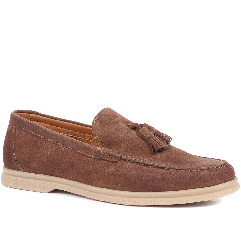 Quin Suede Tassel Loafers - QUIN / 321 689 - Snuff Suede sold by Jones Bootmaker product image thumbnail 2