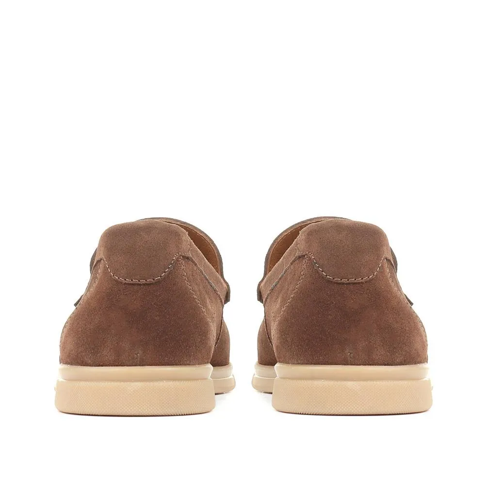 Quin Suede Tassel Loafers - QUIN / 321 689 - Snuff Suede sold by Jones Bootmaker product image thumbnail 3
