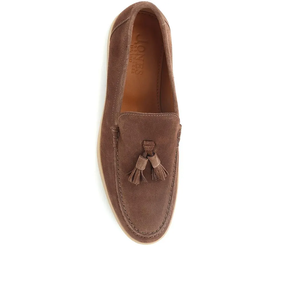Quin Suede Tassel Loafers - QUIN / 321 689 - Snuff Suede sold by Jones Bootmaker product image thumbnail 4