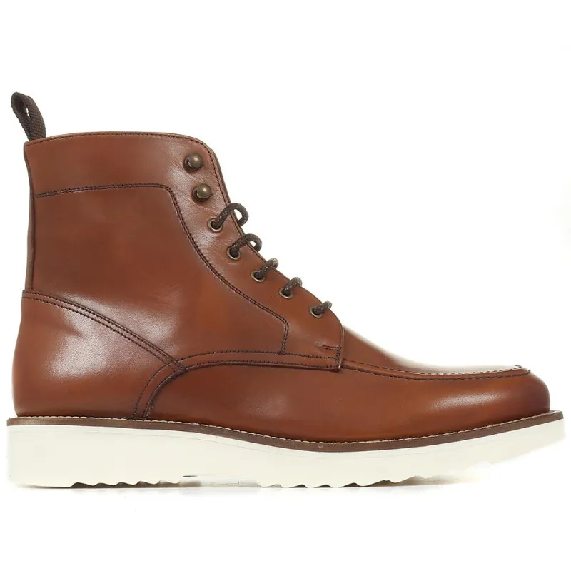 Channing Lace Up Leather Boots - CHANNING / 321 993 - Tan sold by Jones Bootmaker