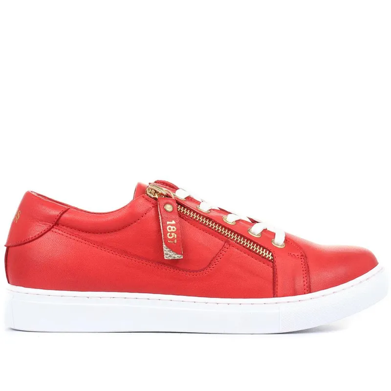 Padova Leather Lace-Up Trainers - PADOVA / 320 235 sold by Jones Bootmaker
